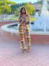 The Kauna Plaid Jumpsuit