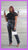 PU leatherette pants with suspenders high waisted ruched pants and zipper in the back.